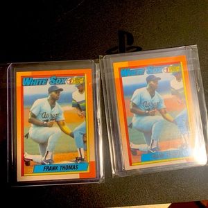 2 frank thomas rookie cards mint condition